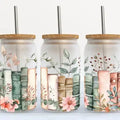 Verre Libbey givré Floral Books 16 oz