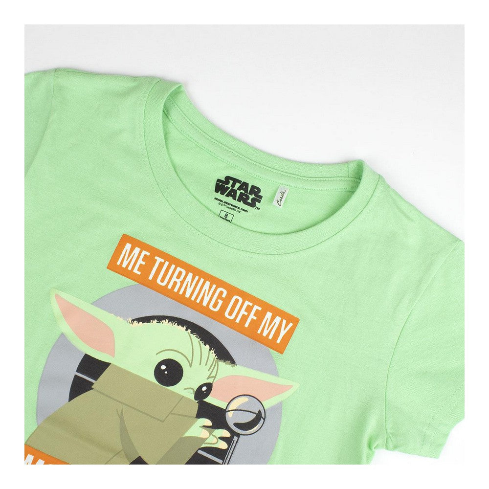 Pyjama d'été The Mandalorian Vert Clair Vert Enfant