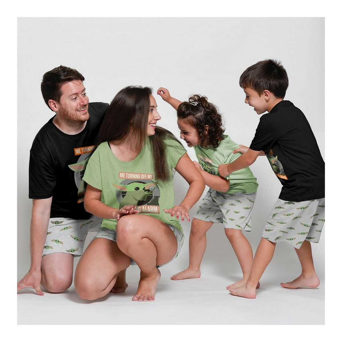 Pyjama d'été The Mandalorian Vert Clair Vert Enfant