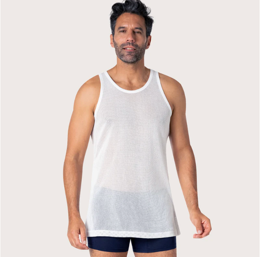 Débardeur homme maille aérée Pur Coton Eminence
