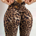 Leggings sexy taille haute imprimé papillon, pantalon de yoga avec nœud papillon