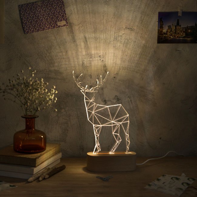 Lumière LED transparente Fawn
