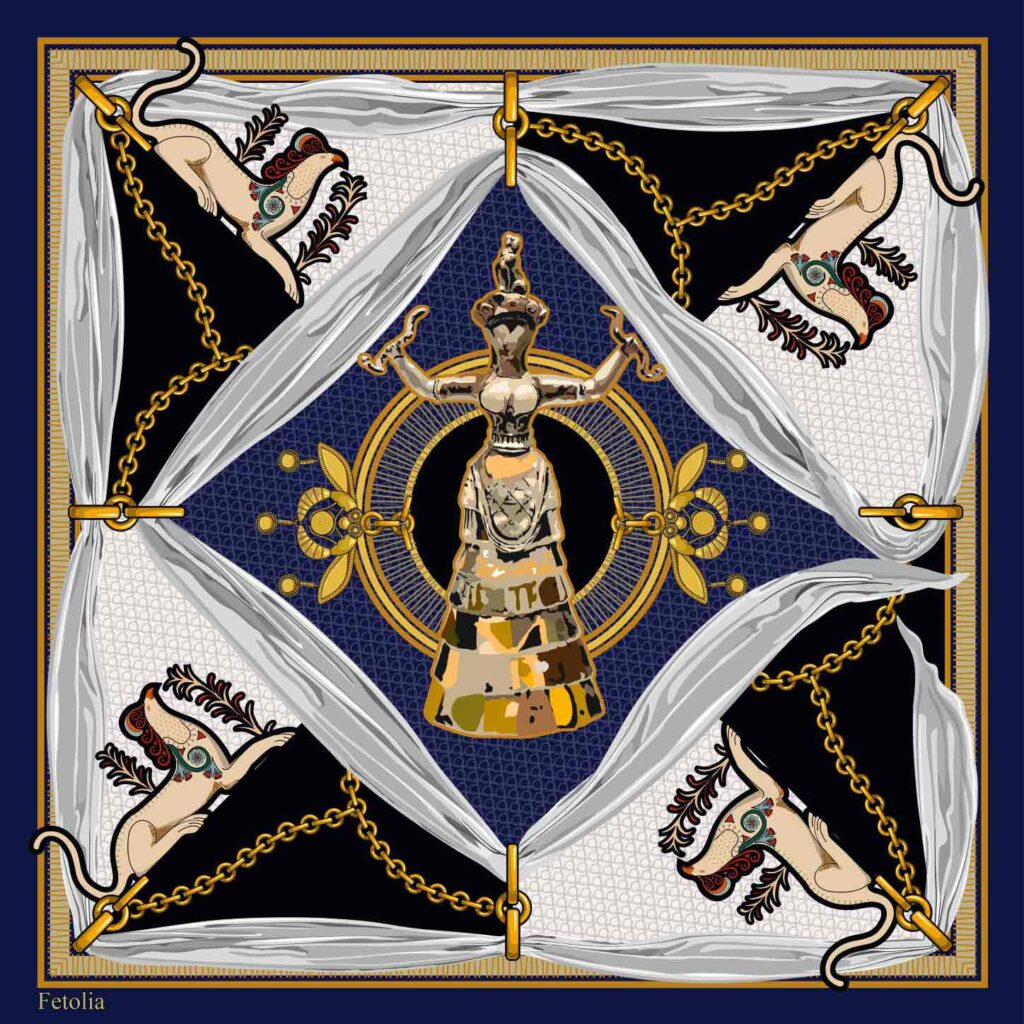 Minoan - Foulard 100% soie