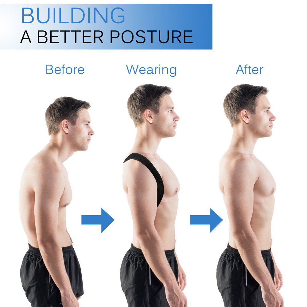 Correcteur de posture pour le dos avec sangle réglable