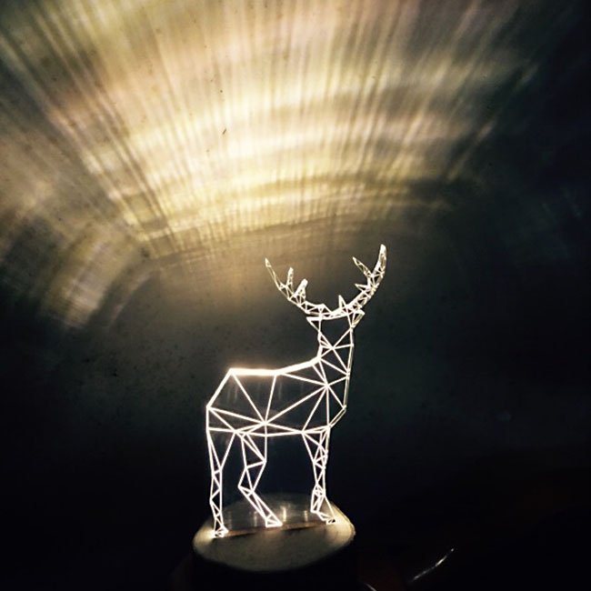 Lumière LED transparente Fawn