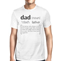 Dad Noun Mens White Cotton Tee Cute Fathers Day