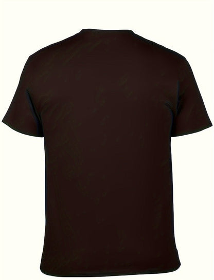 Men Trendy Printed Short-Sleeved T-Shirt
