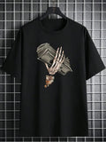 Men Trendy Printed Short-Sleeved T-Shirt