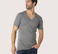 Tee-shirt col V Pur coton Premium Eminence