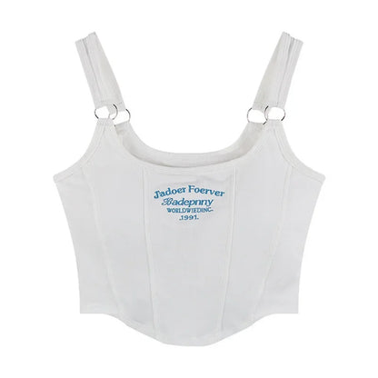 1pc Letter Print Cotton Women Small Breast Bras Hot Girls Wear Casual
