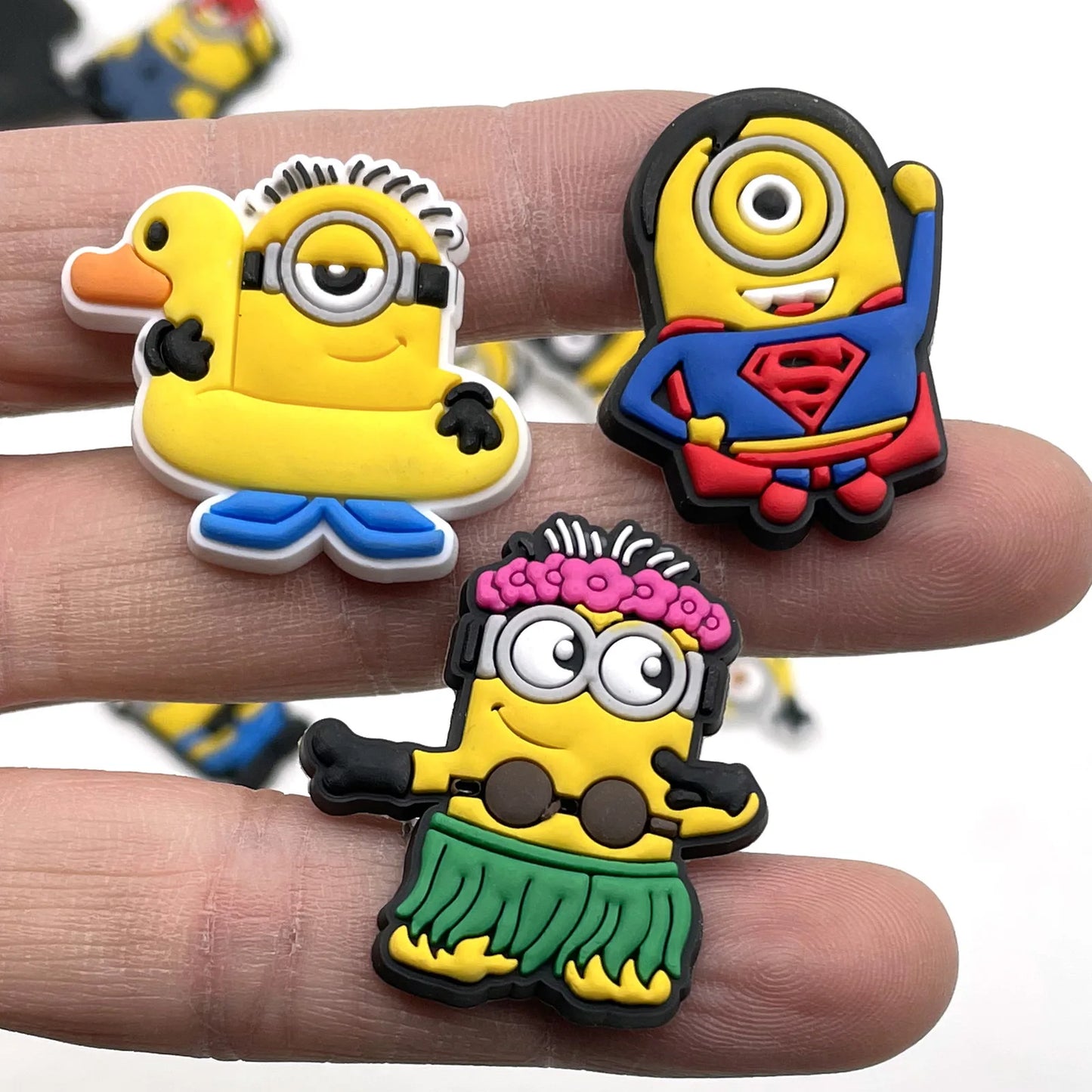 MINISO 12pcs/set Cartoon Shoes Charms PVC Accessories DIY Shoe
