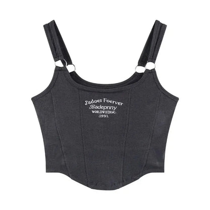 1pc Letter Print Cotton Women Small Breast Bras Hot Girls Wear Casual