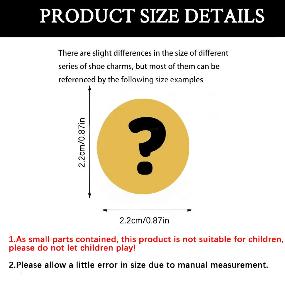 MINISO 12pcs/set Cartoon Shoes Charms PVC Accessories DIY Shoe