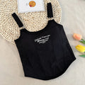 1pc Letter Print Cotton Women Small Breast Bras Hot Girls Wear Casual