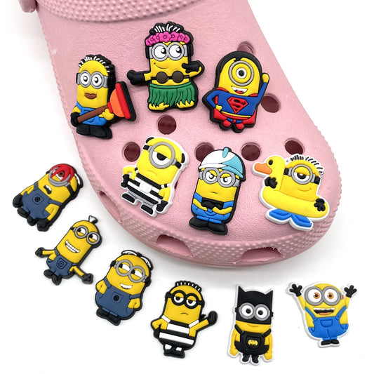 MINISO 12pcs/set Cartoon Shoes Charms PVC Accessories DIY Shoe