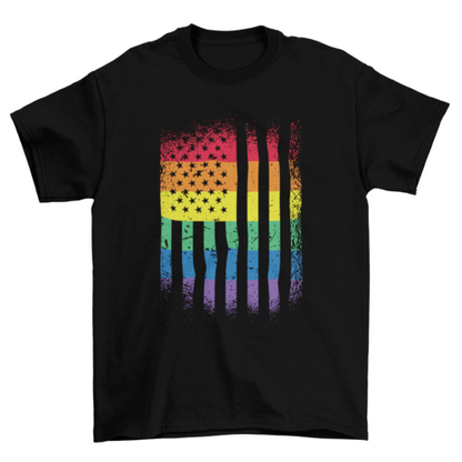 American Pride Flag T-shirt Design