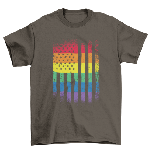 American Pride Flag T-shirt Design