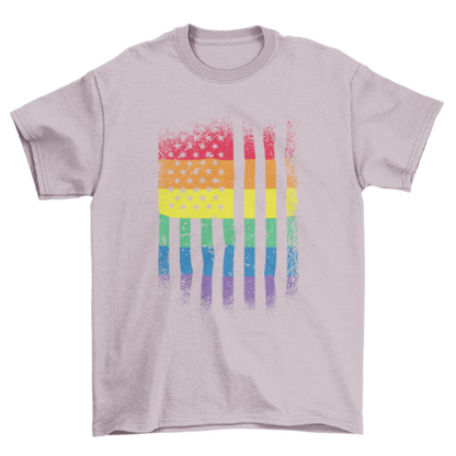 American Pride Flag T-shirt Design