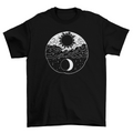 Artistic sun and moon t-shirt