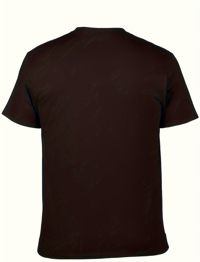 Men Irregular Print Short-Sleeved T-Shirt