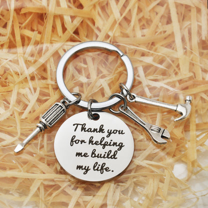 Keychain for Dad Stepfather From Daughter Son