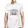 Worlds Okayest Dad Mens White Unique Design