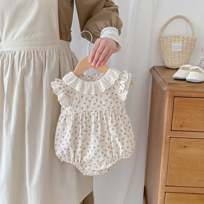 Hot Selling Summer Baby Kids Girls Floral Pattern Sleeveless Hollow